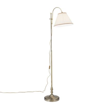 Talna svetilka TONIA 1xE27/60W/230V 183 cm bela/bron