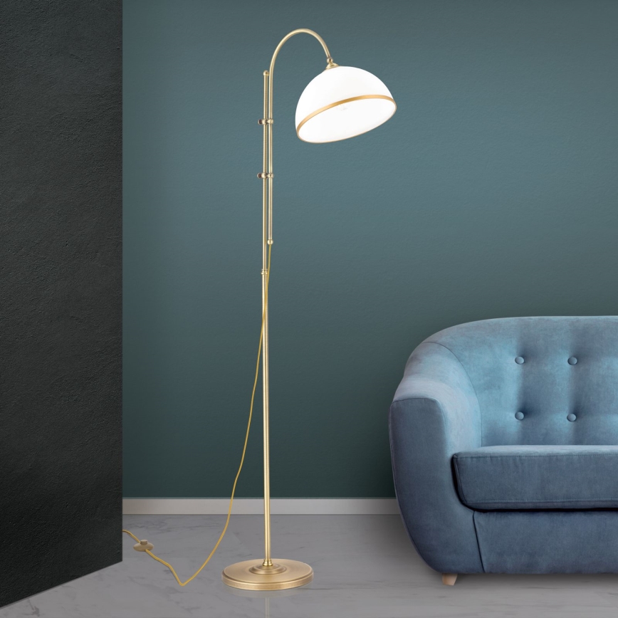 Talna svetilka OLD LAMP 1xE27/40W/230V bela/medenina