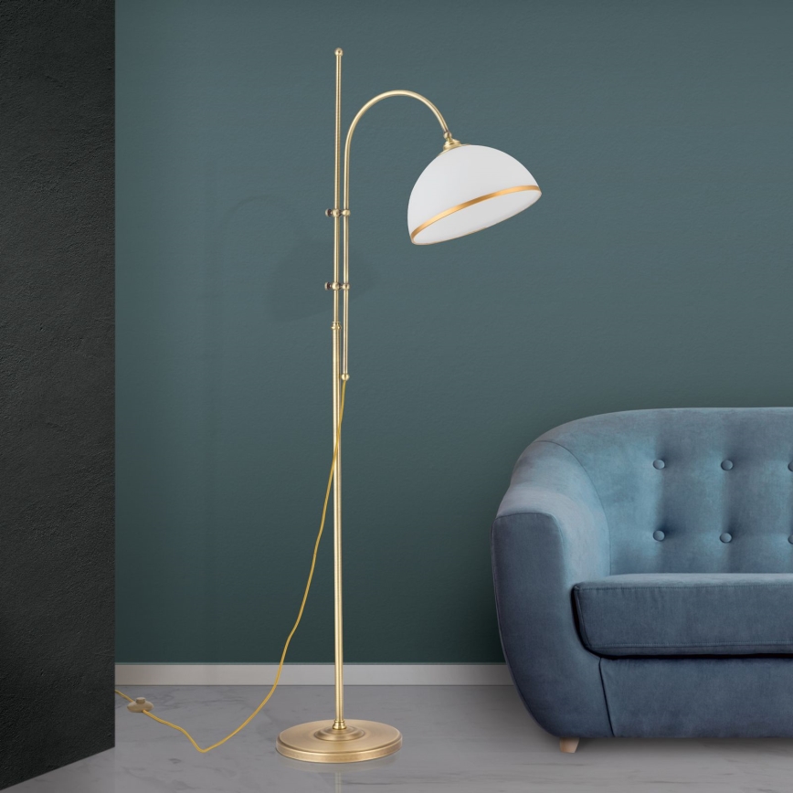 Talna svetilka OLD LAMP 1xE27/40W/230V bela/medenina