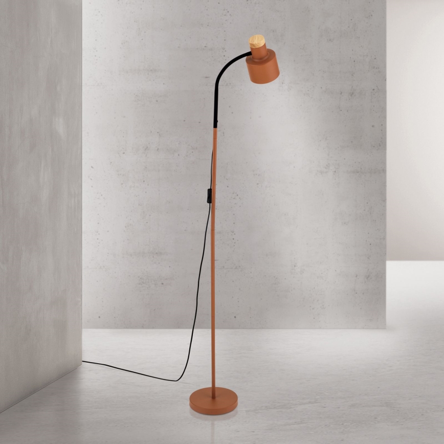 Stoječa svetilka GILI 1xE27/40W/230V opečna