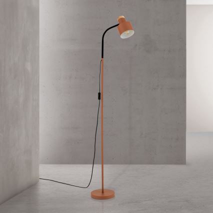 Stoječa svetilka GILI 1xE27/40W/230V opečna