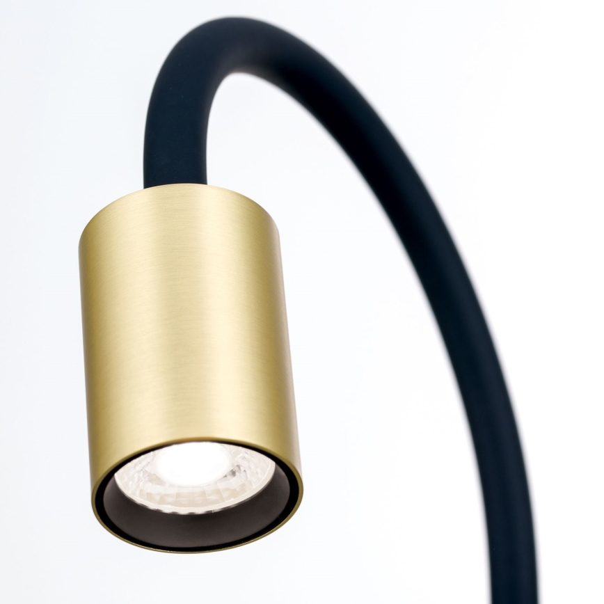 LED Fleksibilna namizna svetilka s sponko KURT LED/5W/230V zlata