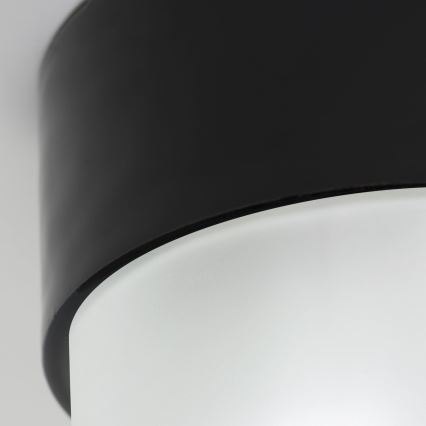 Stropna svetilka OSTIA 1xE27/40W/230V premer 9,8 cm črna