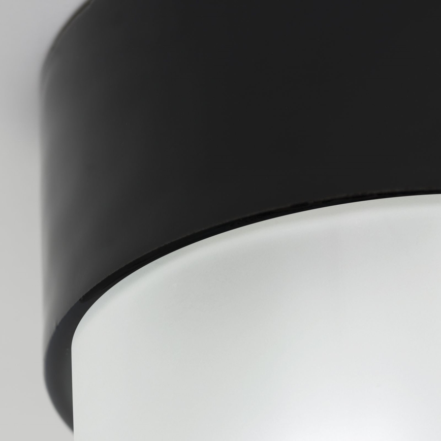 Stropna svetilka OSTIA 1xE27/40W/230V premer 9,8 cm črna