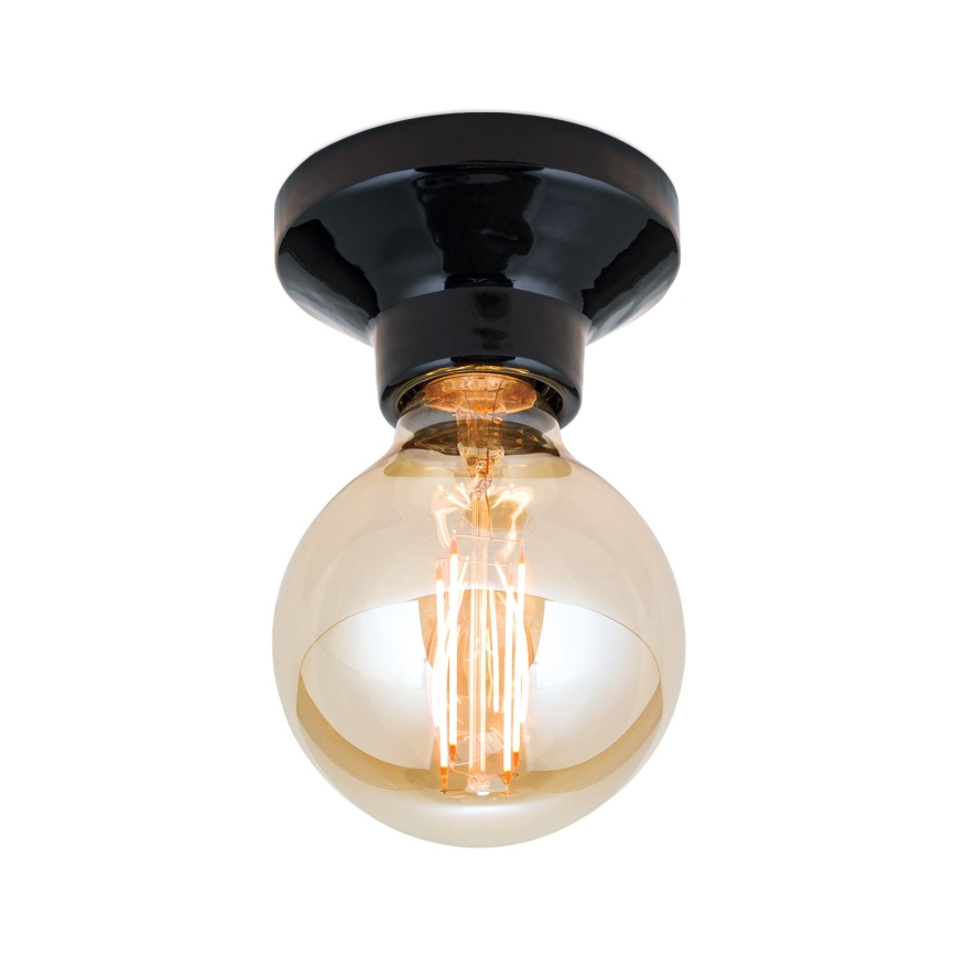 Stropno svetilo FROST 1xE27/60W/230V, črne barve