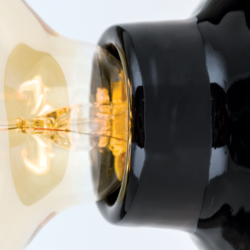 Stropno svetilo FROST 1xE27/60W/230V, črne barve