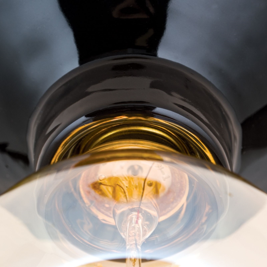 Stropno svetilo FROST 1xE27/60W/230V, črne barve