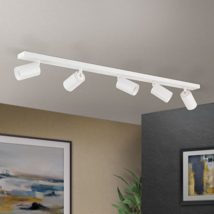 Točkovna svetilka SEAN 5xGU10/13W/230V bela