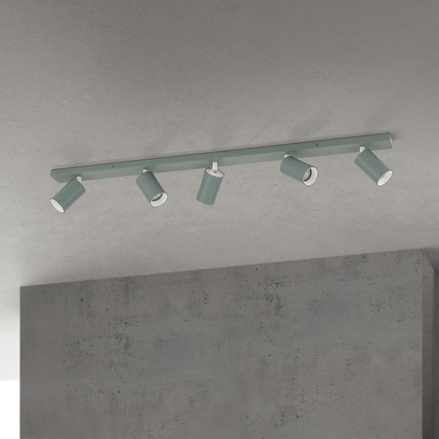 Točkovno svetilo PENN 5xGU10/13W/230V sivo