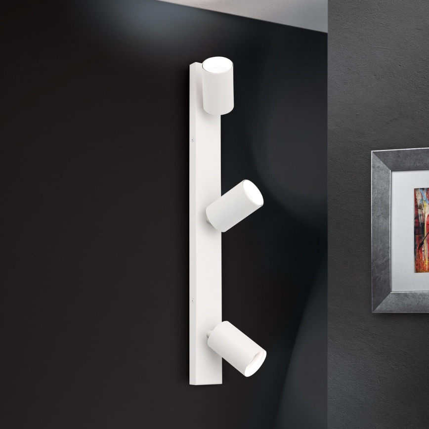 Smerna stropna svetilka SEAN 3xGU10/13W/230V bela