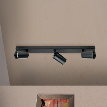 Točkovno svetilo SEAN 3xGU10/13W/230V črna