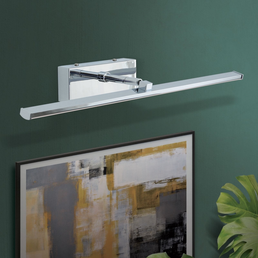 LED Svetilka za slike PUBLIO LED/10W/230V 50 cm sijajni krom