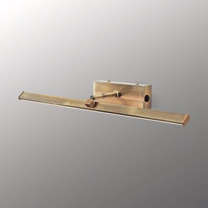 LED Svetilka za slike PUBLIO LED/10W/230V 50 cm zlata/patina