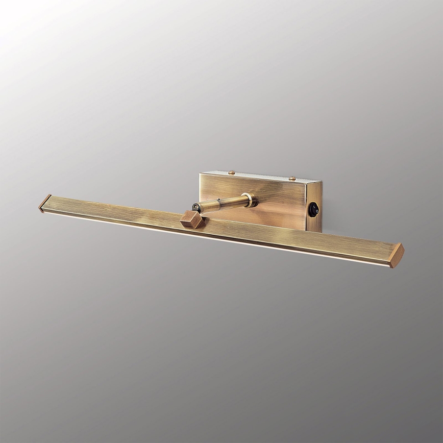 LED Svetilka za slike PUBLIO LED/10W/230V 50 cm zlata/patina