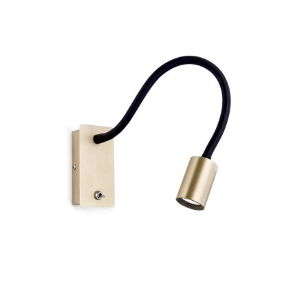 LED Fleksibilna stenska svetilka KURT LED/5W/230V zlata