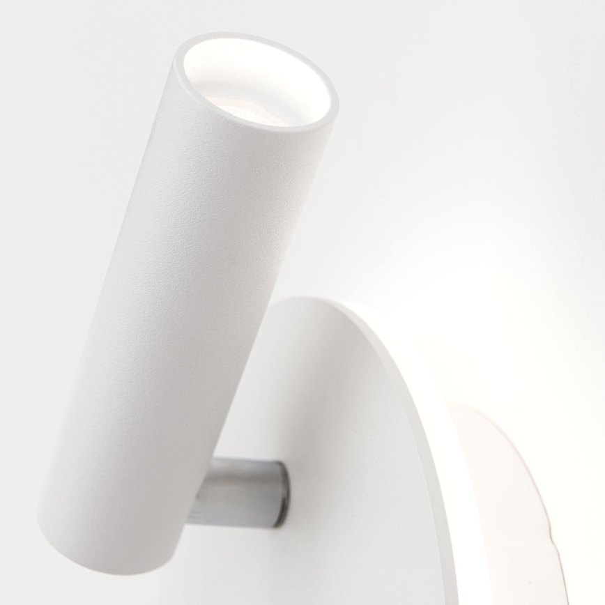 LED Stenski reflektor LENNY LED/6W/230V + LED/3W bela