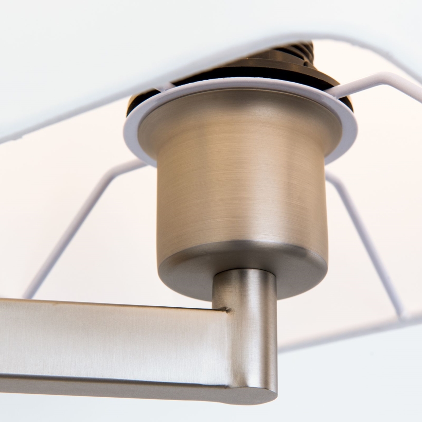 LED Stenska svetilka CARLTON 1xE27/40W/230V + LED/3W bela/mat krom