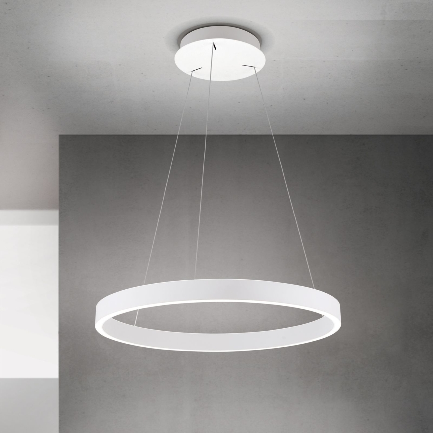 LED zatemnjevalni lestenec na kablu KOLK LED/60W/230V 2700/3000/4000K premer 60 cm bela