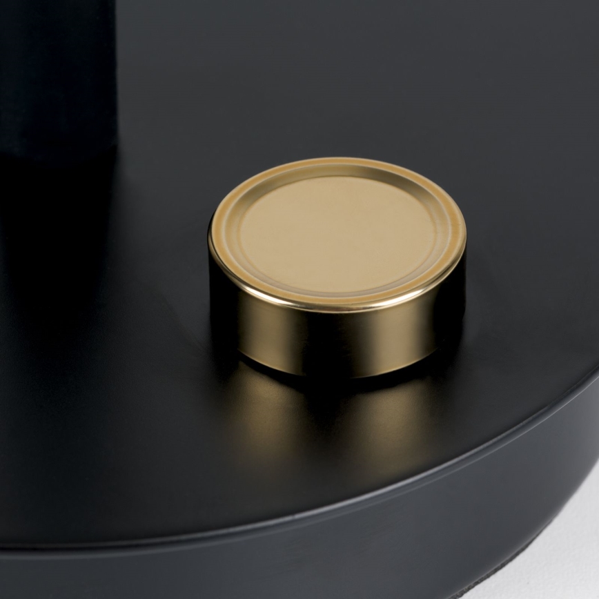 Zatemljiva prilagodljiva namizna svetilka DOTTY 1xGU10/10W/230V črna/medeninasta