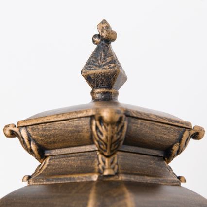 Zunanja stenska svetilka AIKO 1xE27/60W/230V IP23 bronza/patina