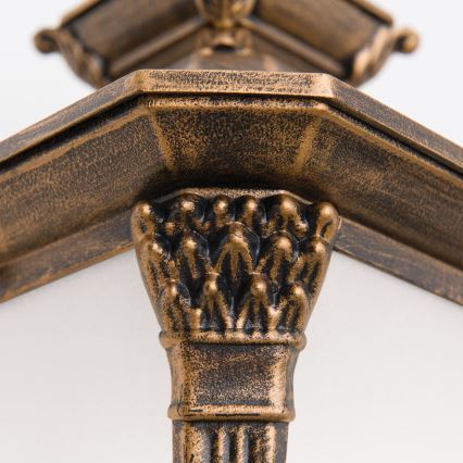 Zunanja stenska svetilka AIKO 1xE27/60W/230V IP23 bronza/patina