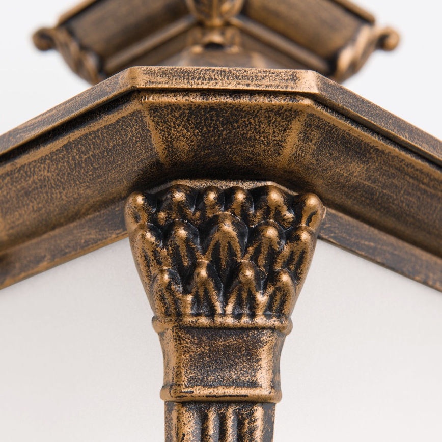 Zunanja stenska svetilka AIKO 1xE27/60W/230V IP23 bronza/patina