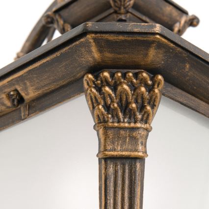 Zunanja stenska svetilka AIKO 1xE27/60W/230V IP23 bronza/patina