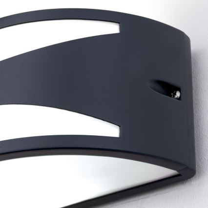 Zunanje stensko svetilo SHELL 1xE27/40W/230V IP54 antracitno