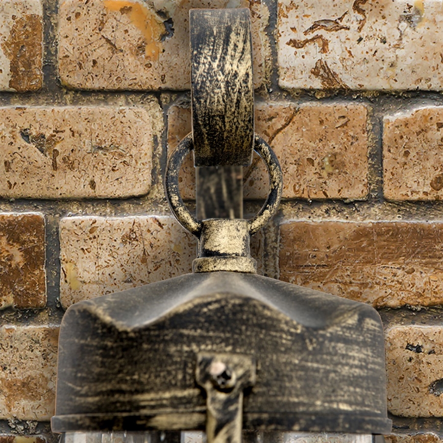 Zunanja stenska svetilka TAVERNA 1xE27/60W/230V IP23 bronza/patina