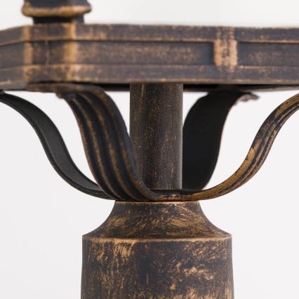 Zunanja svetilka AIKO 1xE27/60W/230V 115 cm IP23 bronza/patina