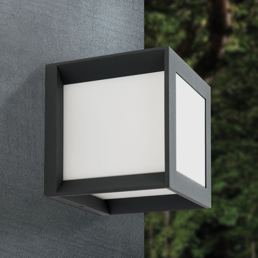 Zunanja svetilka HENRY 1xE27/15W/230V 16x16 cm IP44 antracitna