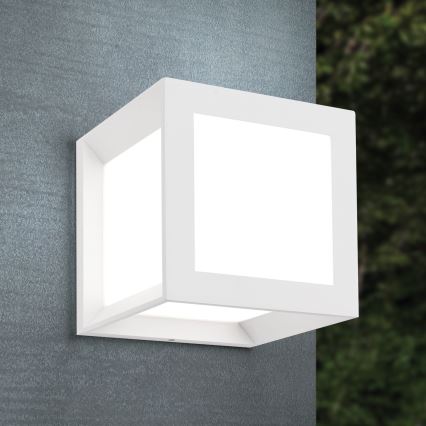 Zunanja svetilka HENRY 1xE27/15W/230V 16x16 cm IP44 bela