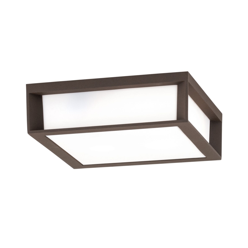 Zunanja svetilka HENRY 2xE27/15W/230V 26x26 cm IP44 rjava