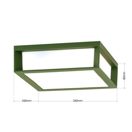 Zunanja svetilka HENRY 2xE27/15W/230V IP44 zelena