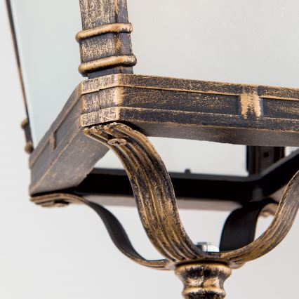 Zunanja viseča svetilka AIKO 1xE27/60W/230V IP23 bronza/patina