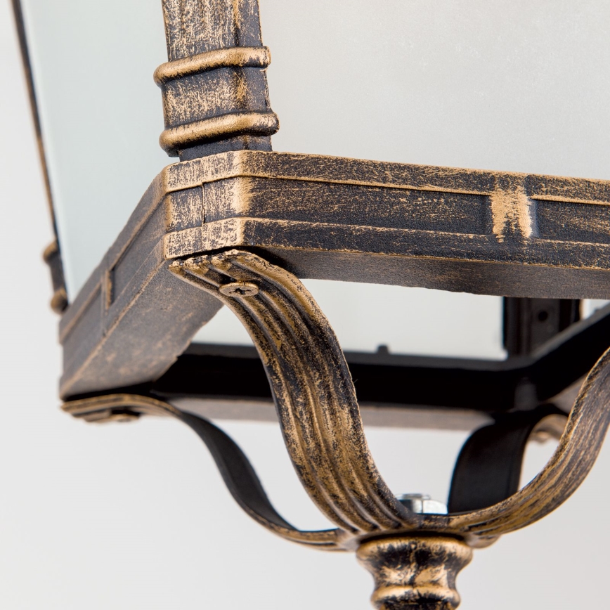 Zunanja viseča svetilka AIKO 1xE27/60W/230V IP23 bronza/patina