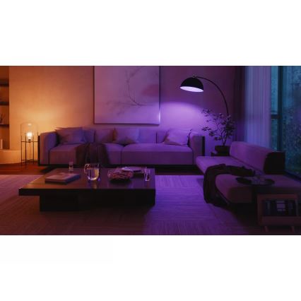 Osnovni komplet Philips Hue WHITE AND COLOR AMBIANCE 3xE27/8,1W 1000-20000K + Hue bridge in zatemnilno stikalo