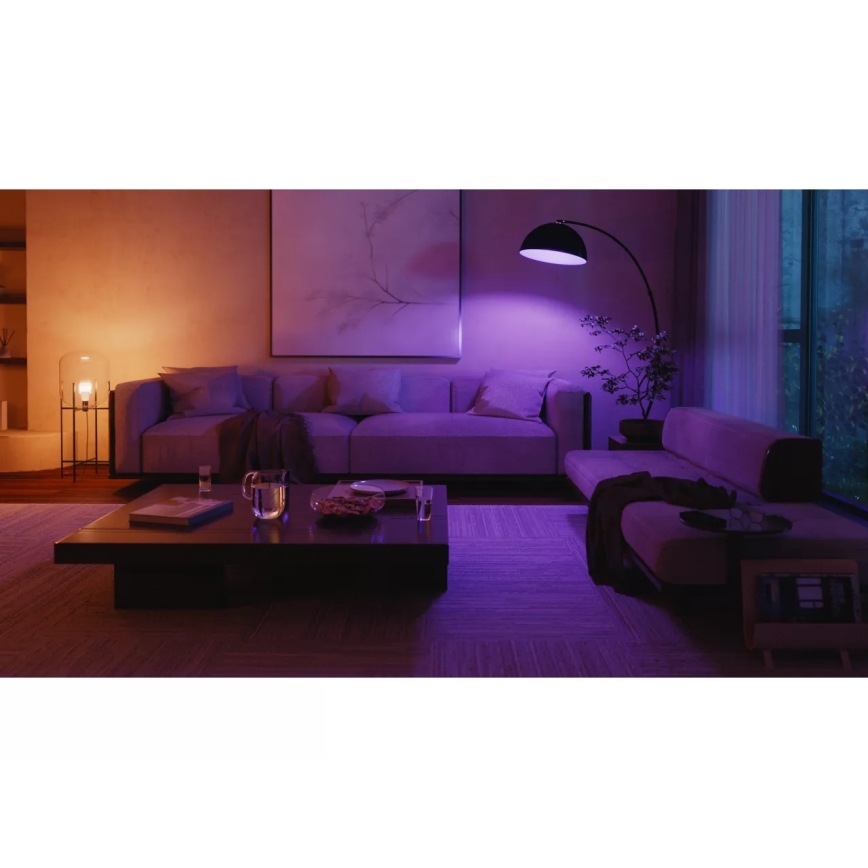 Osnovni komplet Philips Hue WHITE AND COLOR AMBIANCE 3xE27/8,1W 1000-20000K + Hue bridge in zatemnilno stikalo