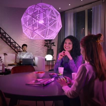Osnovni komplet Philips Hue WHITE AND COLOR AMBIANCE 3xE27/9W 2000-6500K + Hue Bridge in stikalo za zatemnjevanje