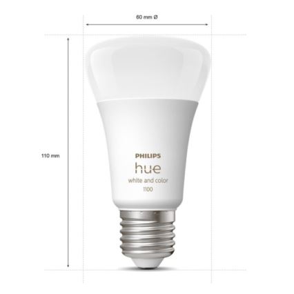 Osnovni komplet Philips Hue WHITE AND COLOR AMBIANCE 3xE27/9W 2000-6500K + Hue Bridge in stikalo za zatemnjevanje