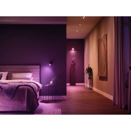 Osnovni komplet Philips Hue WHITE AND COLOR AMBIANCE 3xGU10/4,2W/230V 2000-6500K + Hue Bridge in stikalo za zatemnjevanje