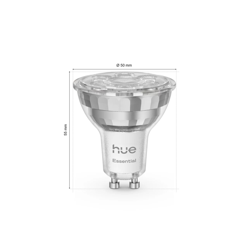 Osnovni komplet Philips Hue White and Color Ambiance Essential, 3×GU10/4,7 W/230 V, 2200–6500 K + Hue Bridge