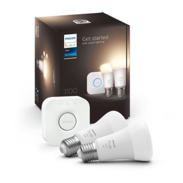 Osnovni komplet Philips Hue WHITE 2xE27/9,5W 2700K + povezovalna naprava