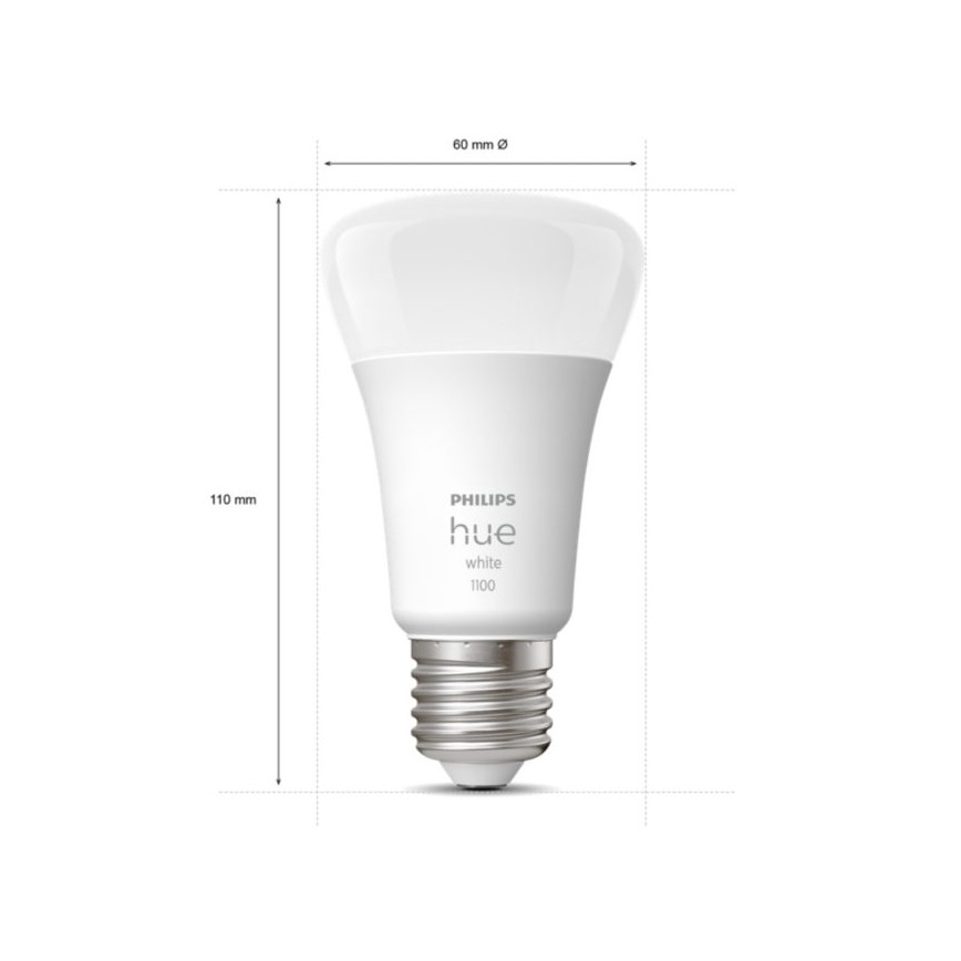 Osnovni komplet Philips Hue WHITE 3xE27/9,5W 2700K + Hue Bridge in zatemnilno stikalo