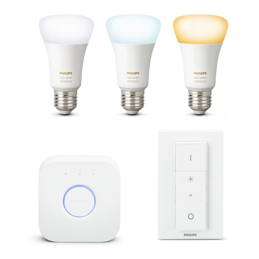 Osnovni komplet Philips HUE WHITE AMBIANCE 3xE27/9,5W/230V