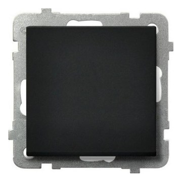 Ospel - Enopolno stikalo brez okvirja št. 1 SONATA črna
