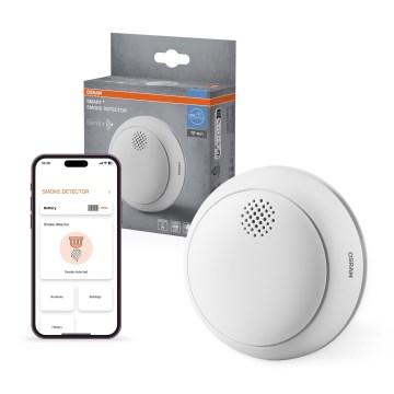 Osram - Detektor dima SMART+ 3V Wi-Fi 1400 mAh