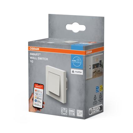 Osram - Enogumbno stikalo SMART+ MATTER 230V Wi-Fi