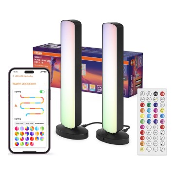 Osram - Komplet 2x LED RGBW namizna svetilka z možnostjo zatemnitve MOOD LIGHT LED/4W/230V 2700-6500K Wi-Fi + daljinski upravljalnik