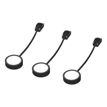 Osram - Komplet 3x LED svetilk za pod omarico UNDERCABINET LED/3W/230V 3000K črna